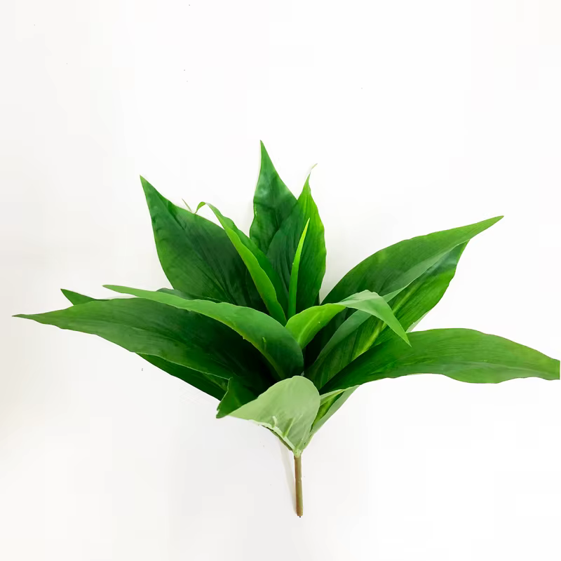 5 fourchettes 29cm fausses plantes feuilles d'arbre artificiel Tropical petite végétation plante déc