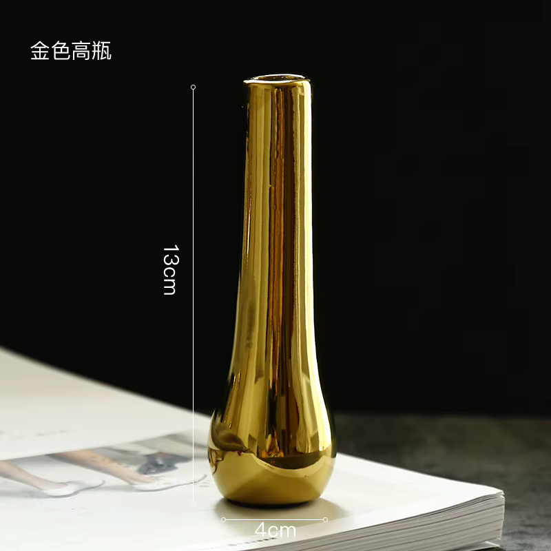 Vase en céramique pour fleur séchée, petite bouteille, décoration de table, arranger les fleurs, acc