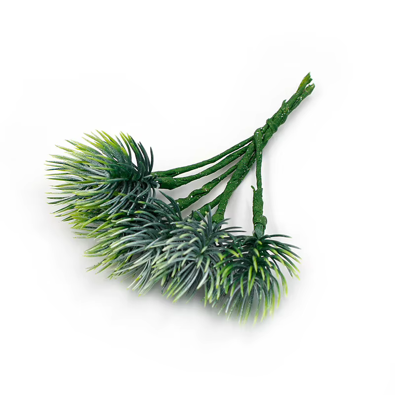 Lots de 6 plantes artificielles, Simulation d'herbe de pin, Vases de maison pour décoration, faux Po