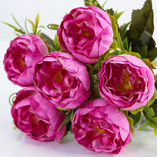 Grandes Fleurs Artificielles InjPeonie, Bouquet de Patients Pivoines, Décoration de Mariage, Maison,
