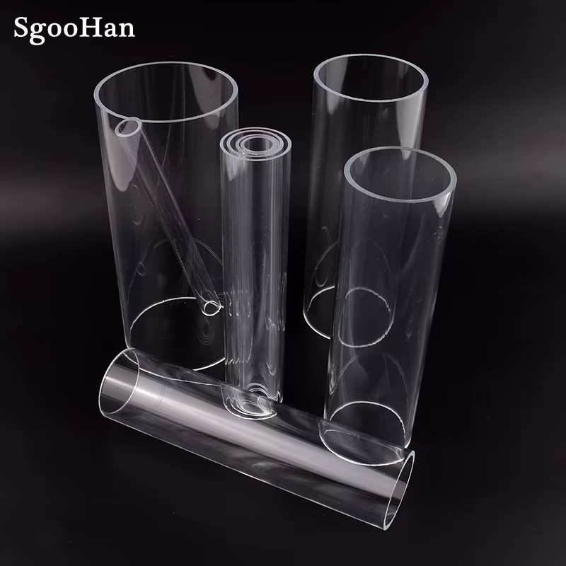 1pc O.D 16 ~ 110mm Transparent acrylique Aquarium Aquarium tuyau plexiglas alimentation en eau Tube