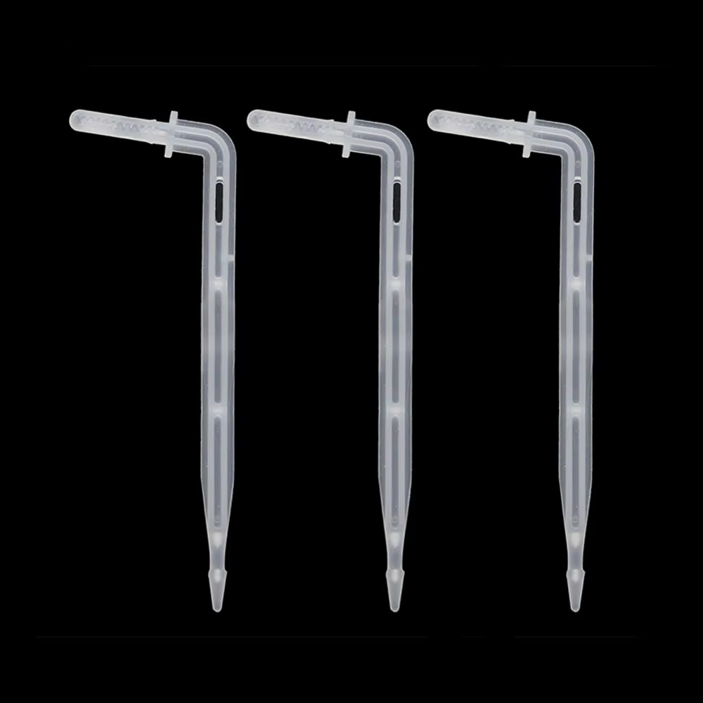 Flèche Dripper de jardin courbe 4mm | Flèches de goutte à goutte courbée, flèches de goutte, plantes