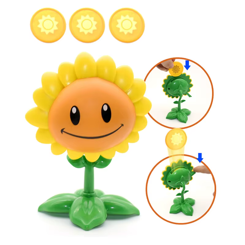 1 pièces nouveaux PLANTES VS ZOMBIES 2 pois neige feu tireur Gatling PVC figurine modèle jouet poupé