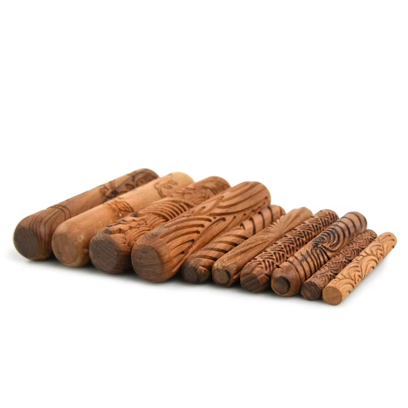 Bâtons en bois de Bergame, poterie et céramique, argile polymère, impression, outils de bricolage, 1