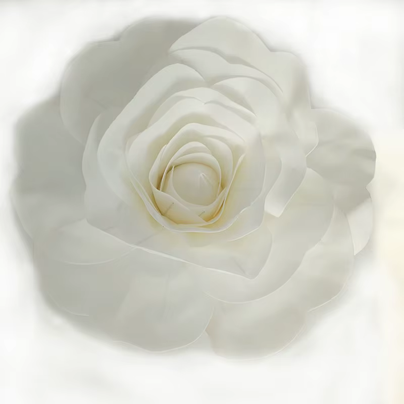 Grandes fleurs artificielles en mousse, ensemble de roses artificielles de Style européen, mur de fl