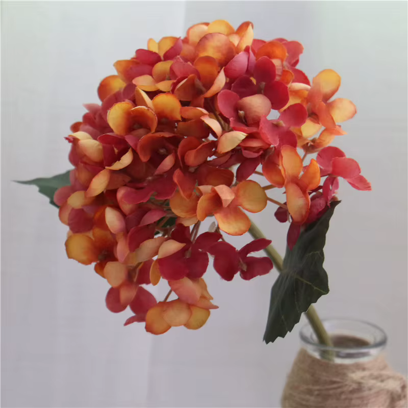 Bouquet d'hortensias artificielles rétro, fleurs pour chambre, décoration florale de mariage, access