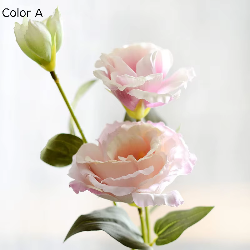 Fleur artificielle Eustoma du Trigeminal, fausse fleur en soie, décoration de la maison, fleur de ma