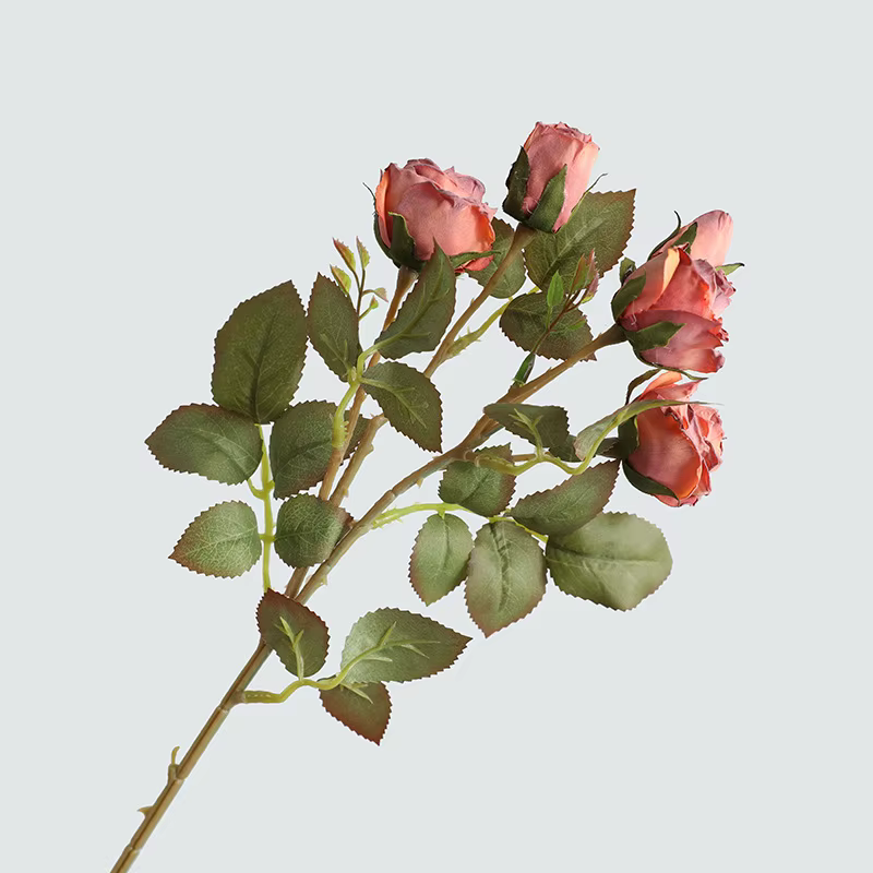 Fausses fleurs artificielles pour faire de vieux roses à bord de coke, style européen, simulation ré
