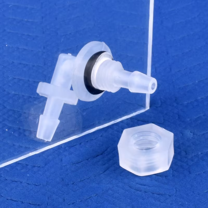 Connecteur coudé pagode PP M6 ~ G1/2 à 2.4-11.1mm + écrou joint torique adaptateur de réservoir d'aq