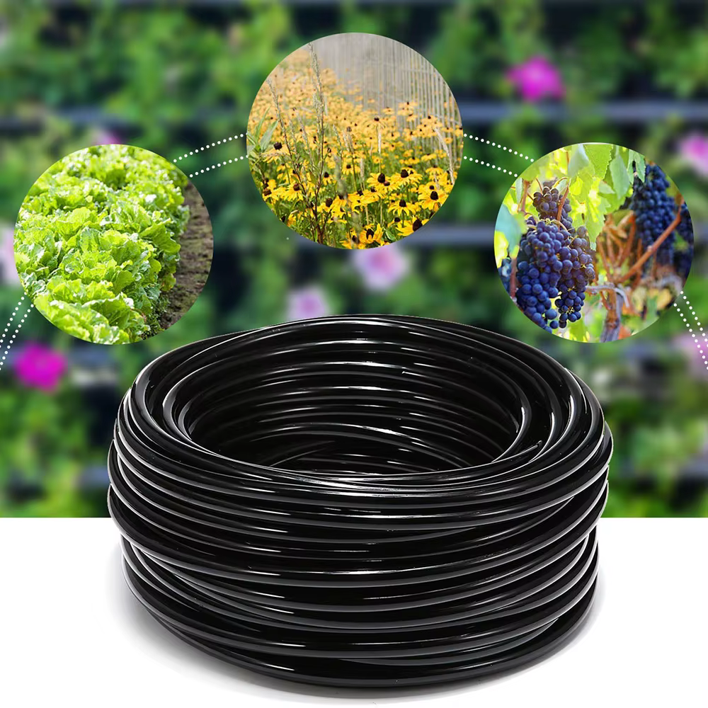Tuyau d'arrosage goutte-à-goutte en PVC 4/7mm, système d'irrigation pour serres