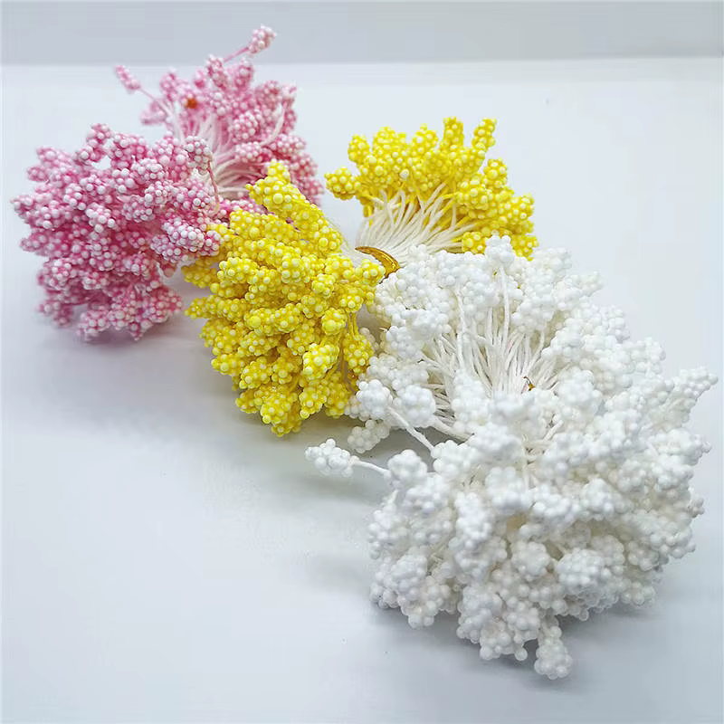 Étamine de fleurs artificielles faites à la main, 800 pièces, 5mm/0.19 pouces, pour fête de mariage,