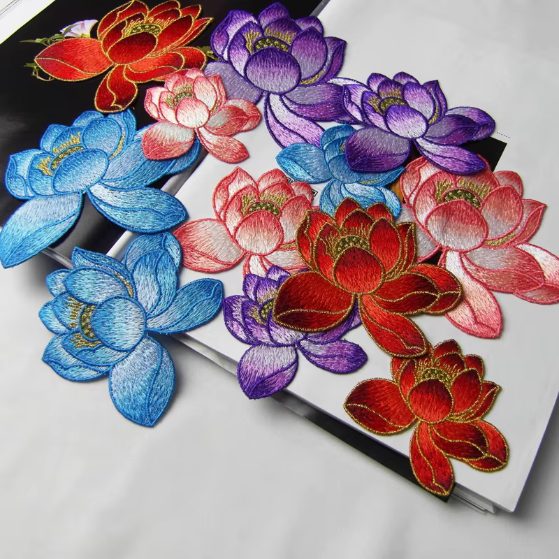 Applique de fleur Annie brodée, patch de gril, cousu sur fleur, accessoires de bricolage pour robe,