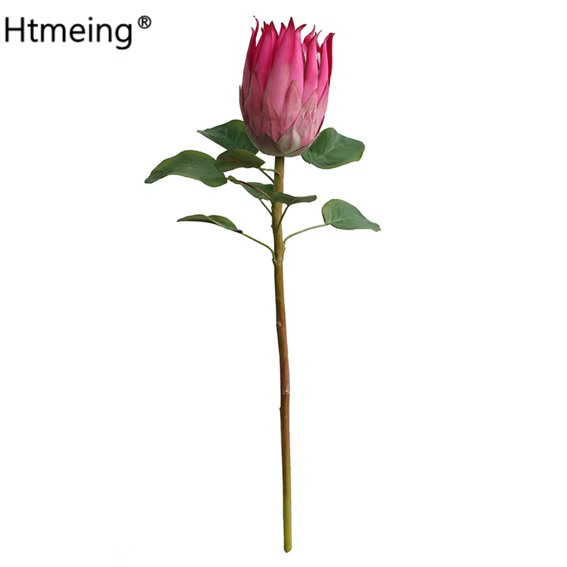 Fleurs artificielles de protection africaines, pivoine en soie, 65cm de long, fausses branches, pour