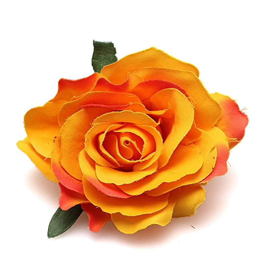 Pince à cheveux en forme de fleur de Rose rouge pour femmes, Barrette pour mariée, tissu floqué, acc