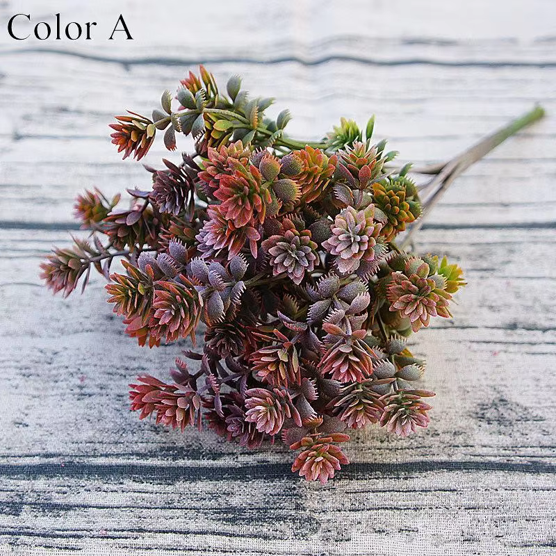 Plantes succulentes en plastique feuilles de chute artificielles flores bricolage succulentes artifi