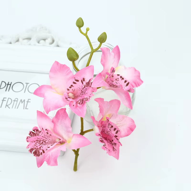 InjButterfly Orchid Vase Display, Fleurs Artificielles, Nouvel An, Décoration Leon, Maison, Mariage,