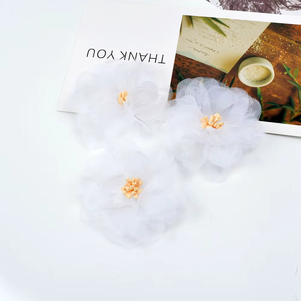 Stpodplum de fil de neige de fleur artificielle, mariage, maison, décoration de Noël, couronne de br
