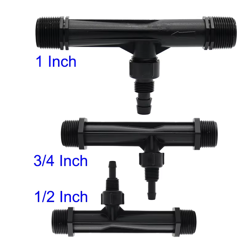 1/2 "3/4" 1 "filetage mâle Venturi injecteur d'engrais dispositif d'irrigation goutte à goutte fleur