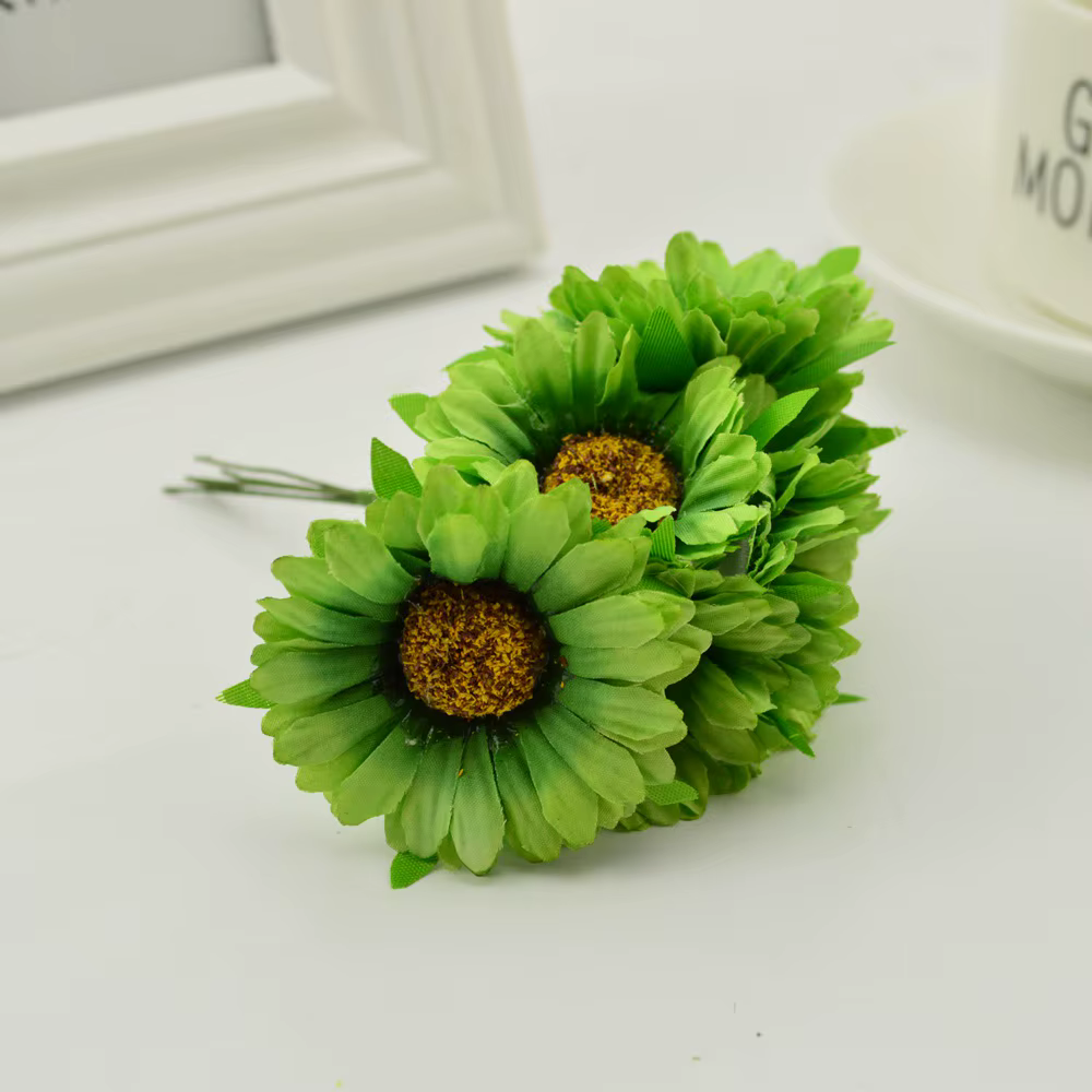 Fleurs artificielles faites à la main Gerbera mode maison chambre jardin mariée bricolage cadeau cou