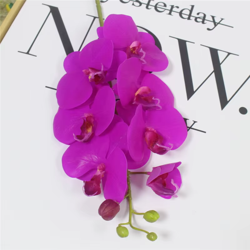 Orchidée Papillon Artificielle en PU, Fleurs au Toucher Réel pour Nouvelle Maison, Décoration de Fes