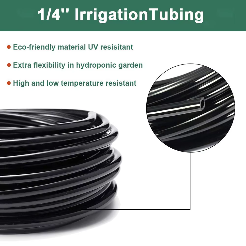 Arrosage de jardin 4/7mm tuyau PVC Micro tuyau d'irrigation 1/4 ''tube système d'irrigation goutte à