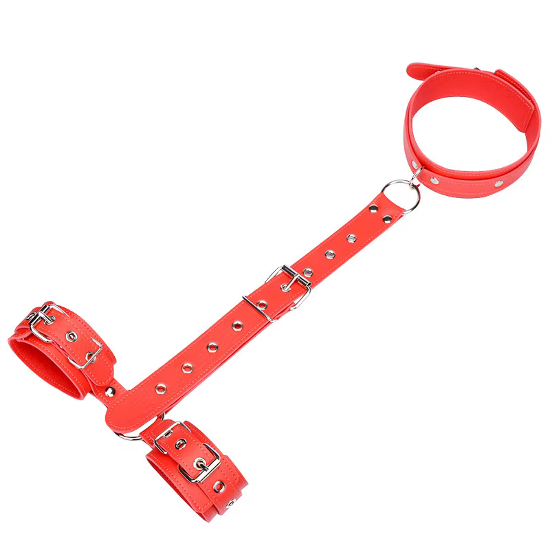 SashSex Toys pour adultes, menottes pour couples, fouet, collier de cou, barre d'épandage réglable, 