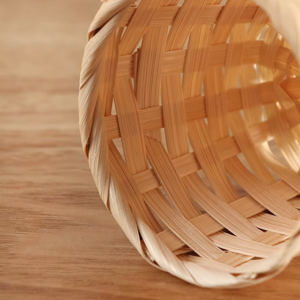 Mir en rotin pour produits de tissage en bambou, finition de bureau, rangement à domicile, boîte à p