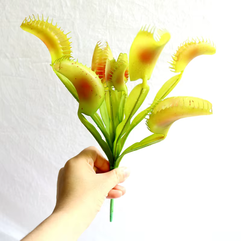 1 pièces plantes artificielles de piège à mouche de Vénus plantes de piège à mouche de vénus carnivo