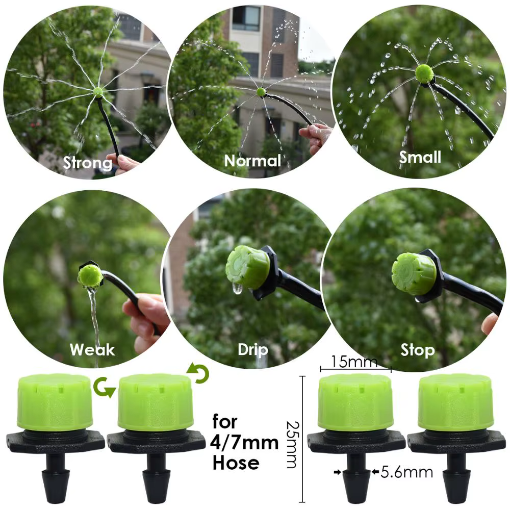 KESLA 30-800X jardin 4/7MM Micro buse réglable système d'irrigation goutte à goutte 1/4 ''arrosage a