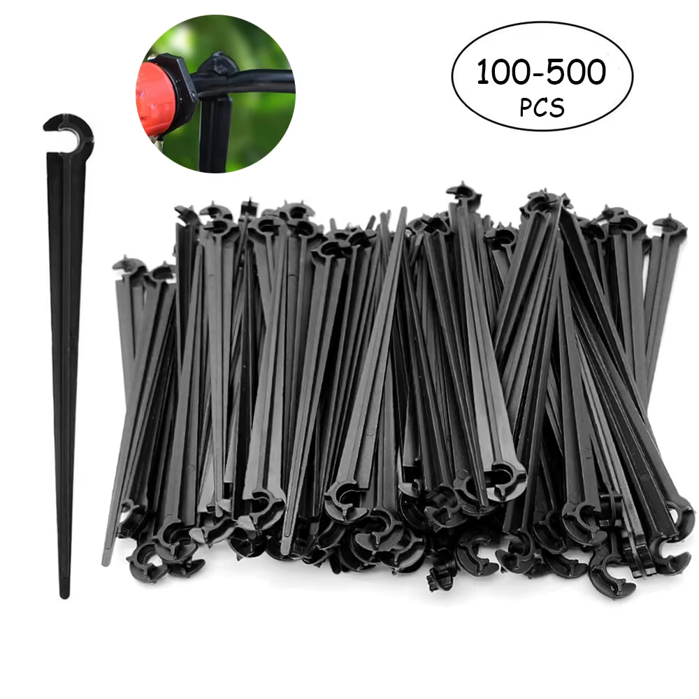 Crochet de Type C Durable pour Pot de Fleurs, Support de Tige, Piquets pour Tuyau de 4/7mm, Raccord 