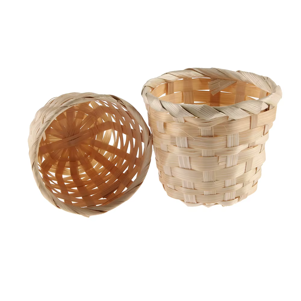 Mir en rotin pour produits de tissage en bambou, finition de bureau, rangement à domicile, boîte à p
