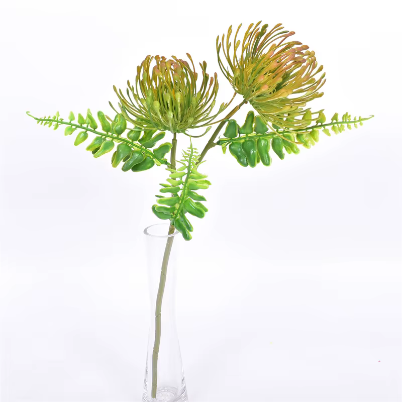 2 fourchettes marguerite fleurs artificielles branche courte griffe de crabe Pincushion vraie touche