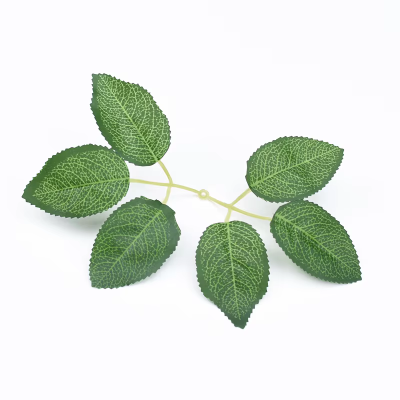 50/100 pièces plante artificielle feuilles de roses noël maison extérieure protection UV mur de jard