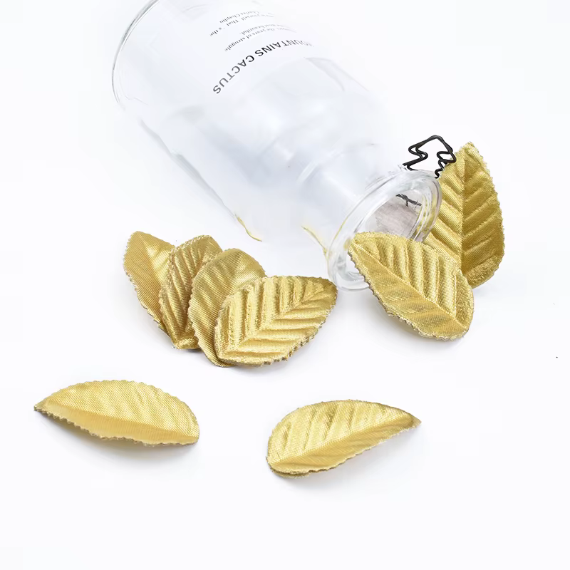 Injtrash-Plantes Artificielles en Feuilles d'Or, Fleur Décorative, Guirxiété de Noël, Cadeau de Bric