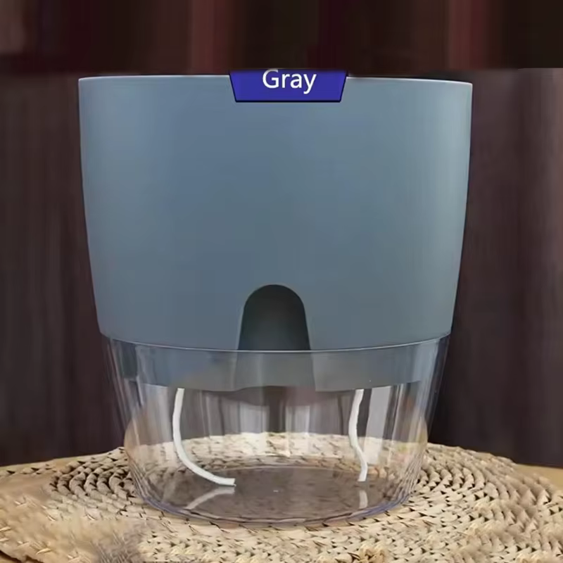 Pots auto-arrosants pour plantes, pots à fleurs avec trous de drainage, pot à fleurs en plastique do