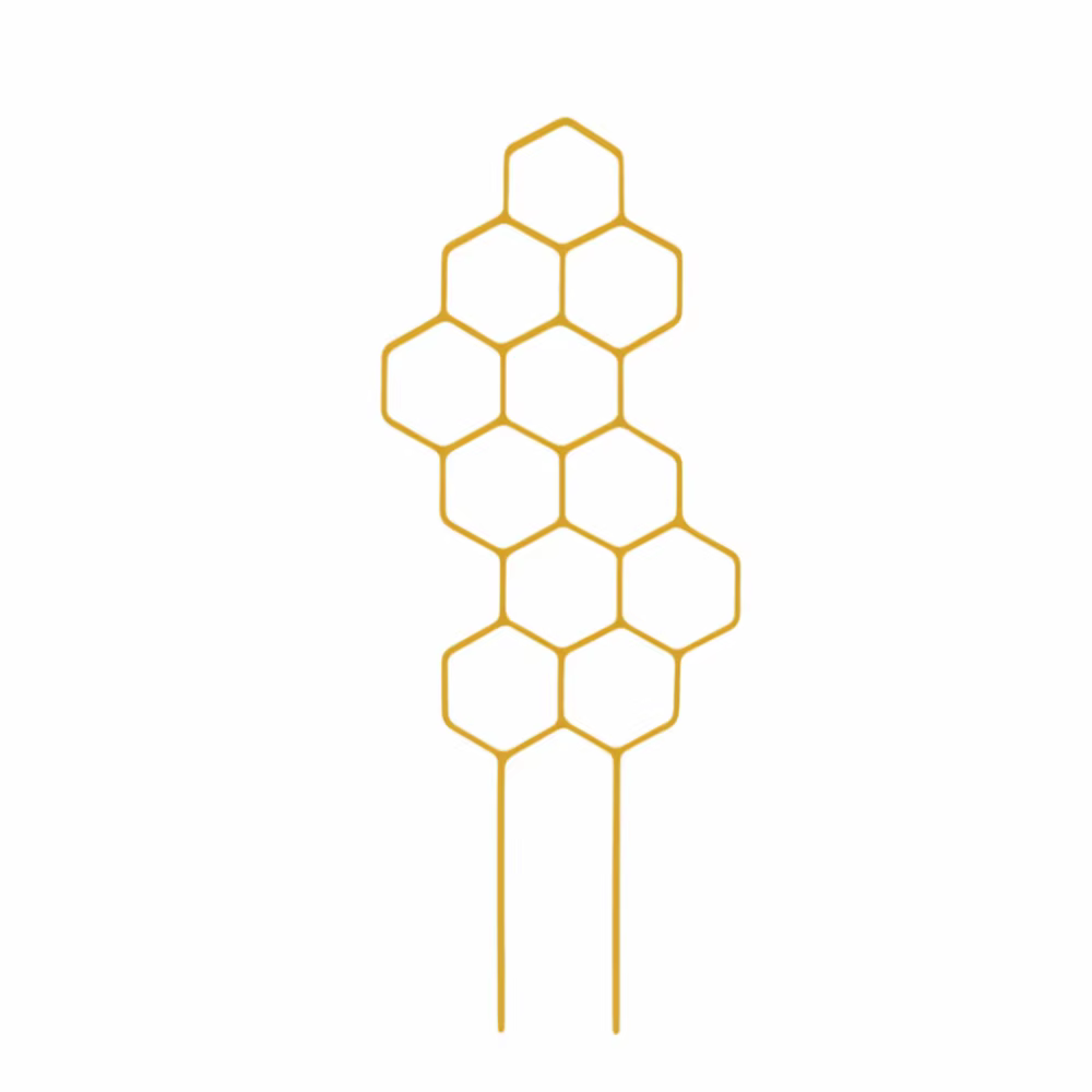 Treillis en plastique à motif nid d'abeille pour plantes, support pour plantes grimpantes en pot, ca