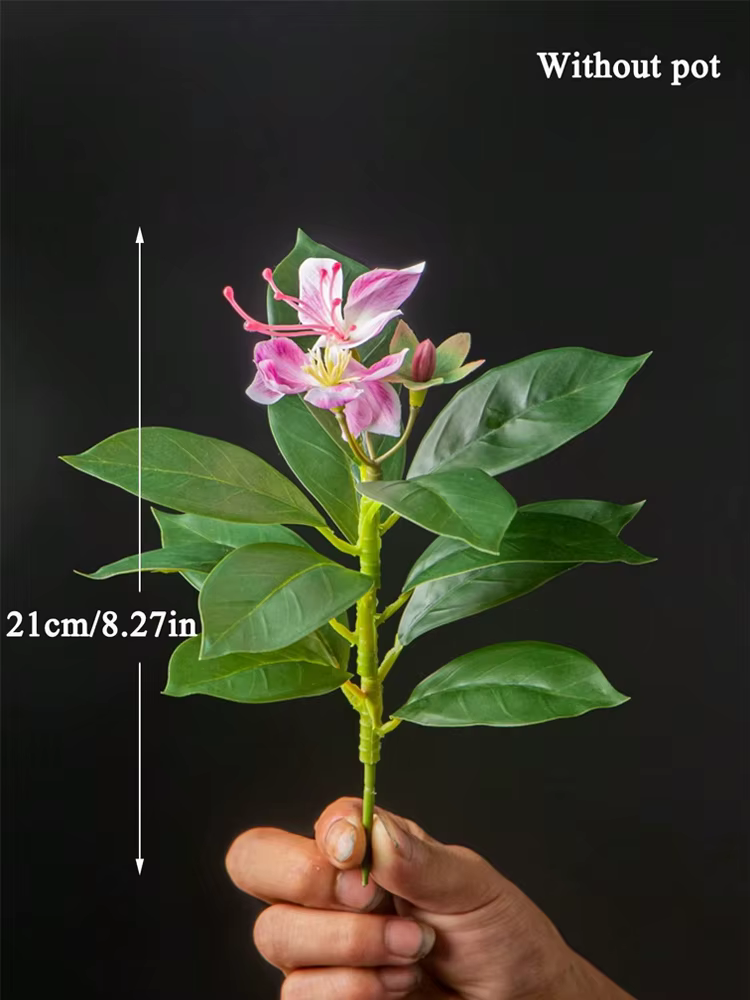 Plantes Azaleas artificielles 21-40cm, Faux arbre en caoutchouc, feuilles de palmier tropicales, Fau
