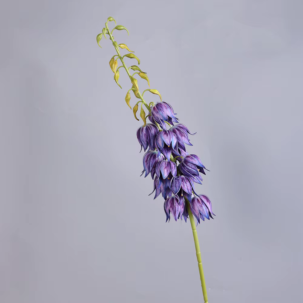 Tige de Yucca Artificielle en Forme de Cloche, Toucher Réaliste, Fleur Suspendue en Plastique, Longu