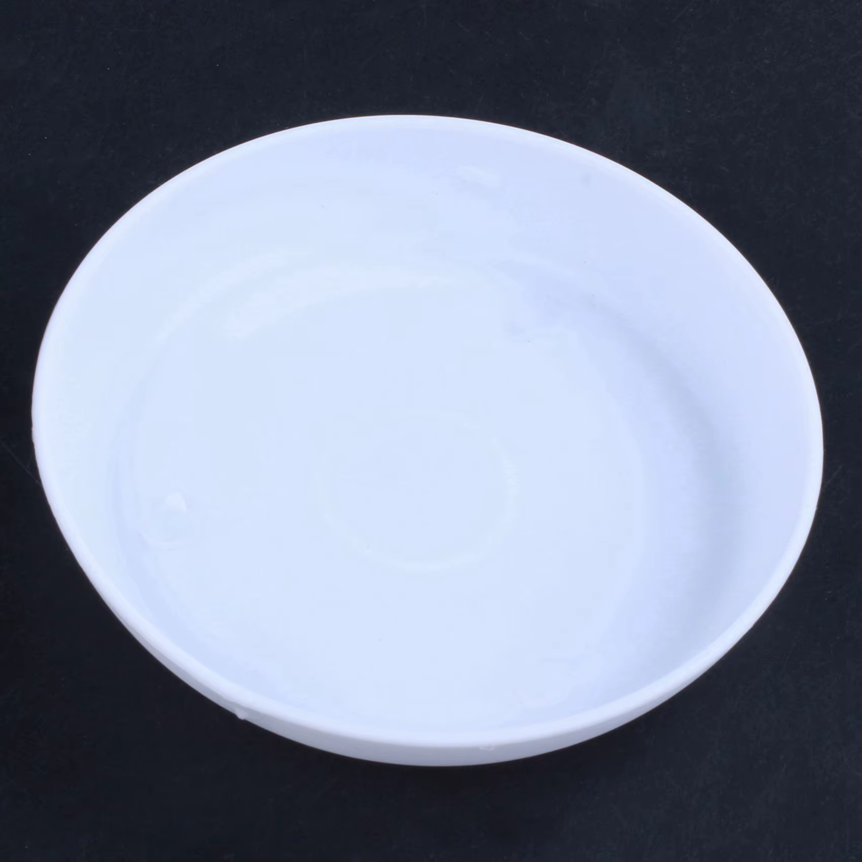 Pot de fleur en plastique VELIF-2X, jardinière avec plateau à soucoupe, calibre supérieur rond blanc