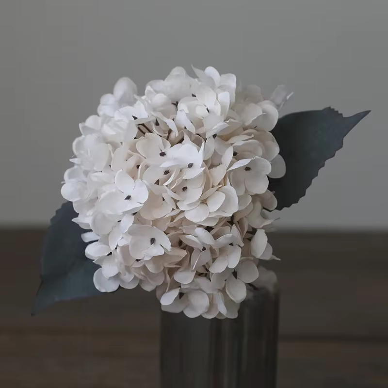 Hortensia Artificiel pour Décoration de Mariage, Fleurs d'Automne, Accessoires de Photographie, 35cm