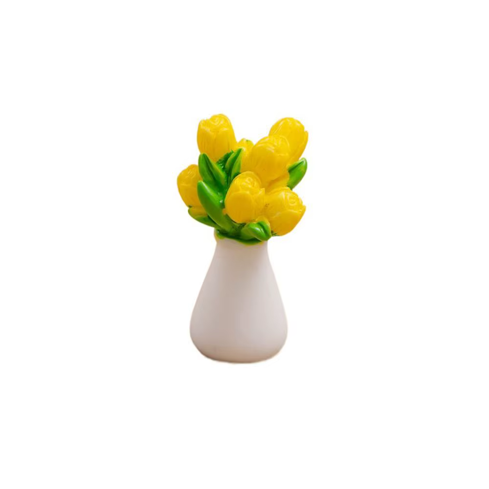Série de mini-plantes artificielles en résine, plantes en pot simulées, ornements micro-paysagers co