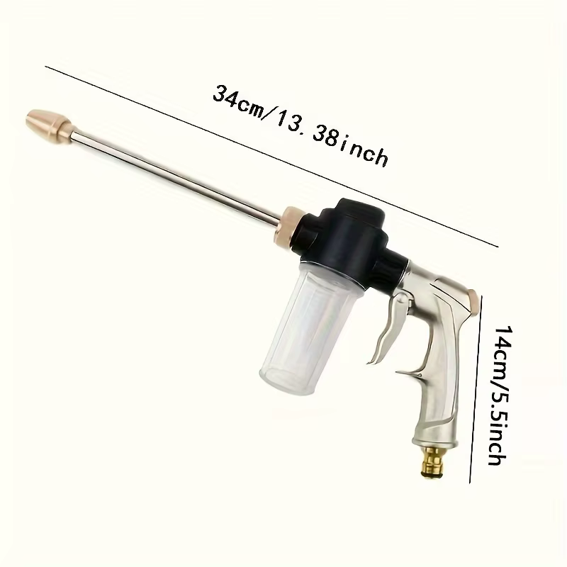 Buse de tuyau d'eau de jardin, buse d'irrigation de pelouse, pistolet à eau de lavage de voiture à h