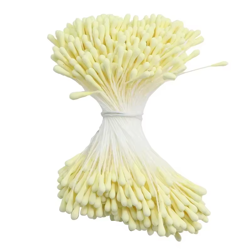 Stame de fleurs artificielles, Mini pistons de perles pour Rose, jaune, tournesol, décoration de mai