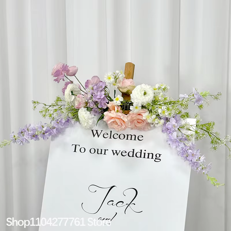 Rose pivoine plantes vertes mariage toile de fond décor plancher haute Arrangement Floral canapé cou