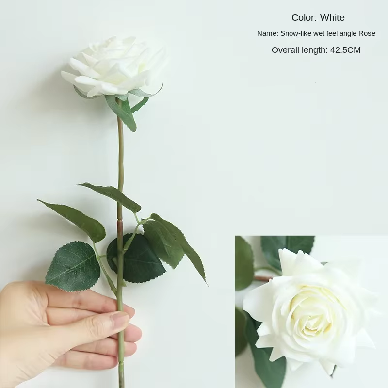 Fleur Artificielle Hydratante Diamant Rose, Décoration De La Maison, Mur De Fleurs De Main De Mariag