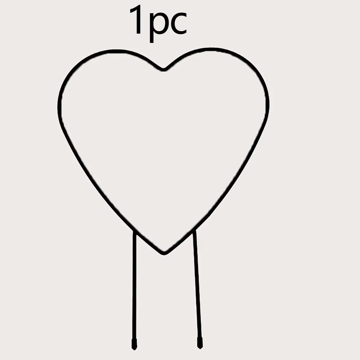 Piquet de support de plante de jardin en forme de coeur, cadre d'escalade de vigne circulaire pour f