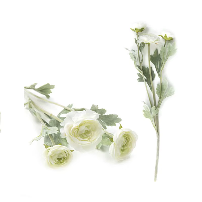 Bouquet de roses de pivoine artificielle en tissu peluche, fleur de simulation de ranunculus britann