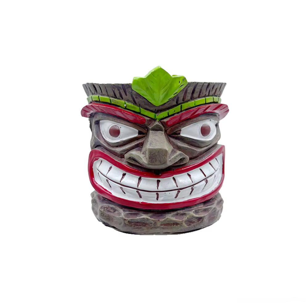 Pot de fleurs d'intérieur amusant en forme de tête de Tiki, pot à succulentes humoristique, adorable