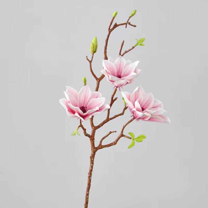 Fleur de magnolia artificielle, style chinois, salon, décoration de la maison, ornements, bouquet, d