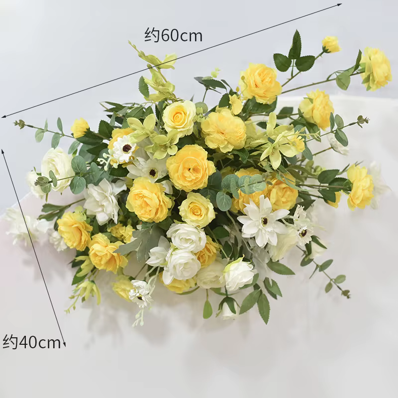 Fleurs Artificielles pour Décoration de Mariage, Arrière-Plan de Bienvenue, Art Floral, Accessoires 